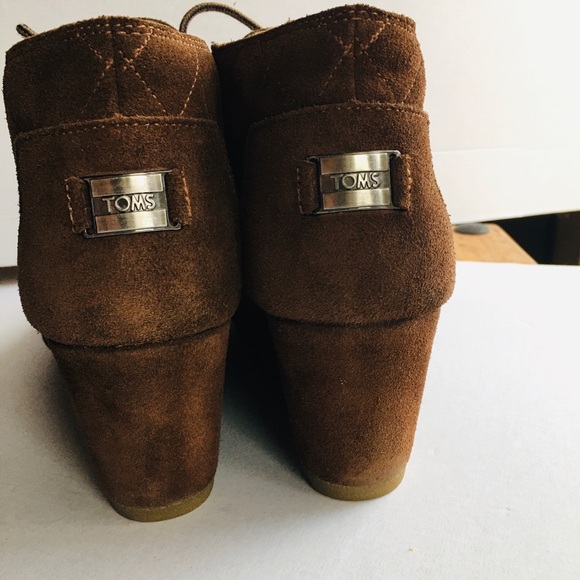 Toms Wedge boot Women’s Size 9 Brown Lined - Picture 8 of 12